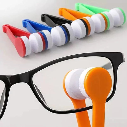 2-in-1 Microfiber Glasses Cleaning Brush