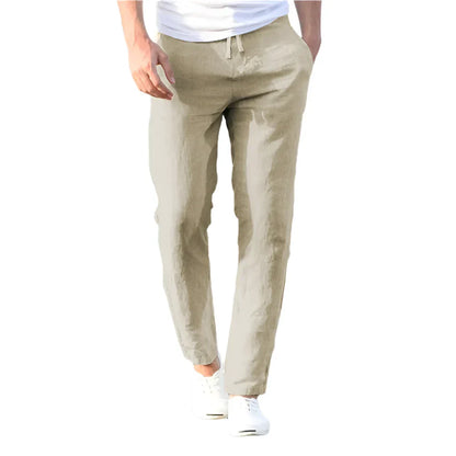 Poli - Airy Linen Trousers for Men for Summer