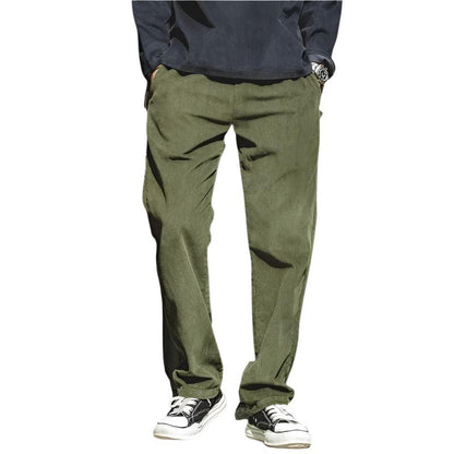 Men's Green Cord Trousers