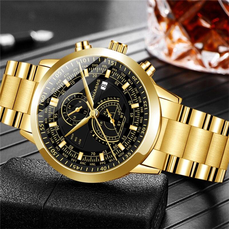 Men's Luxury Watches San Diego + Gift Gold-Plated Chain