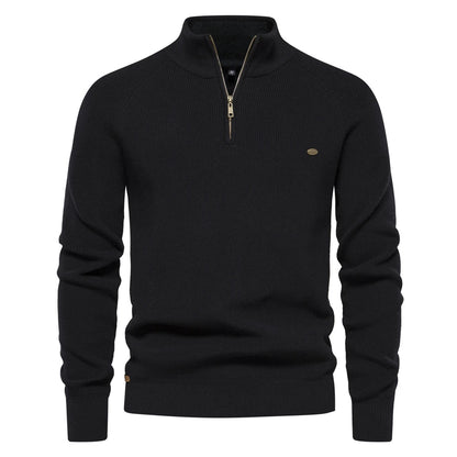 Men's Cotton Zip-Up Sweater