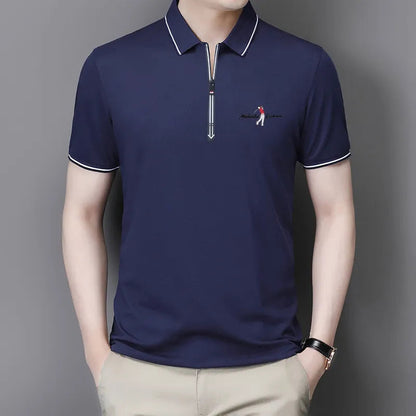 Men's Polo Shirt with Zip