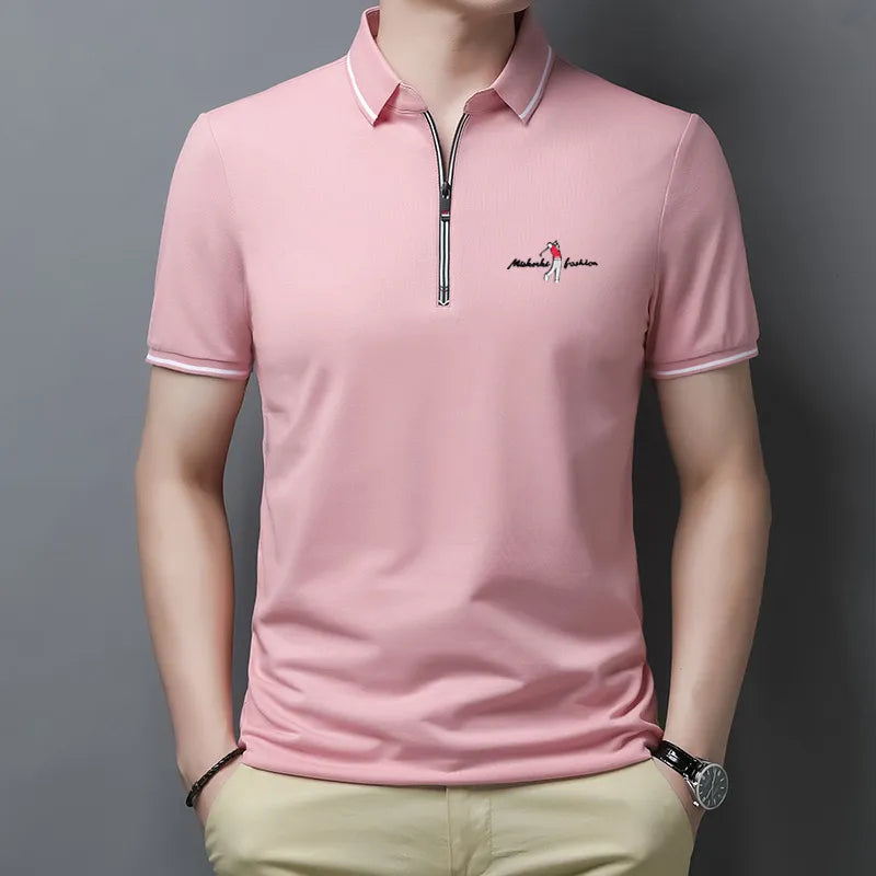 Men's Polo Shirt with Zip