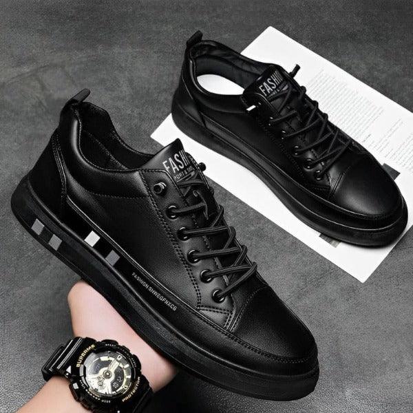 Men's Leather Sneakers Flat