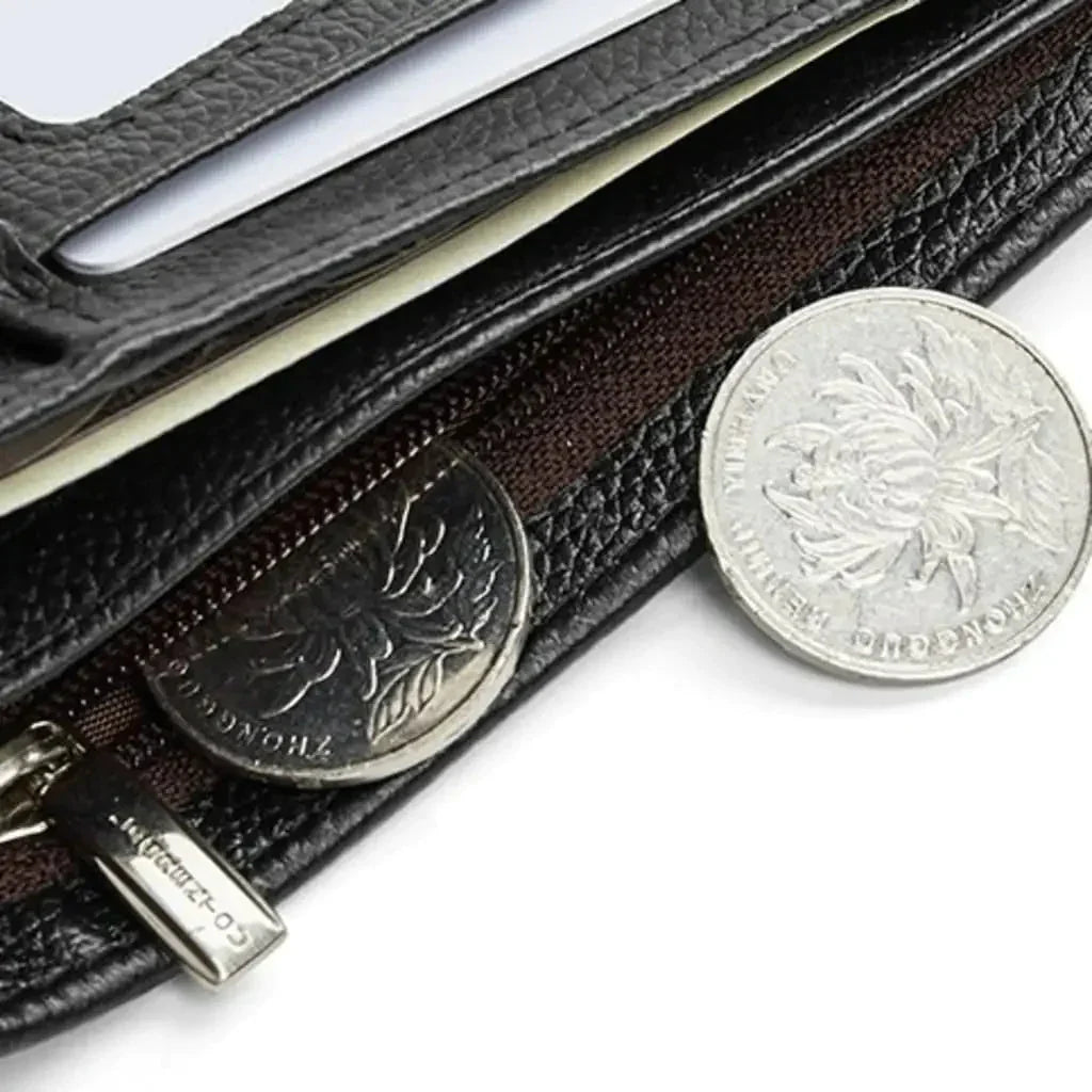 Men's Leather Wallet Laorentou