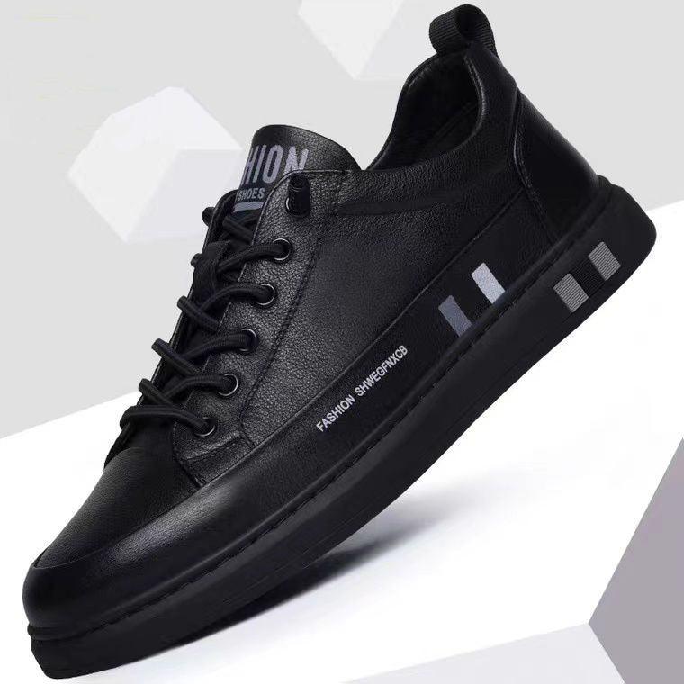 Men's Leather Sneakers Flat