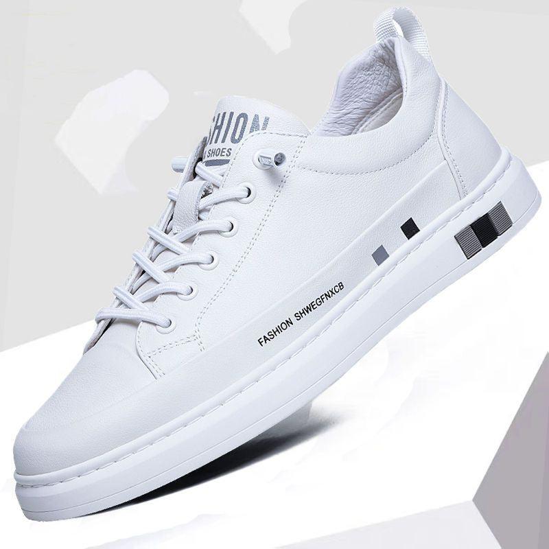 Men's Leather Sneakers Flat